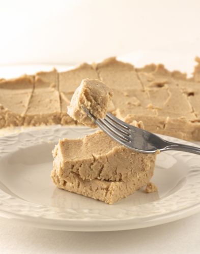 Healthy peanut butter protein fudge