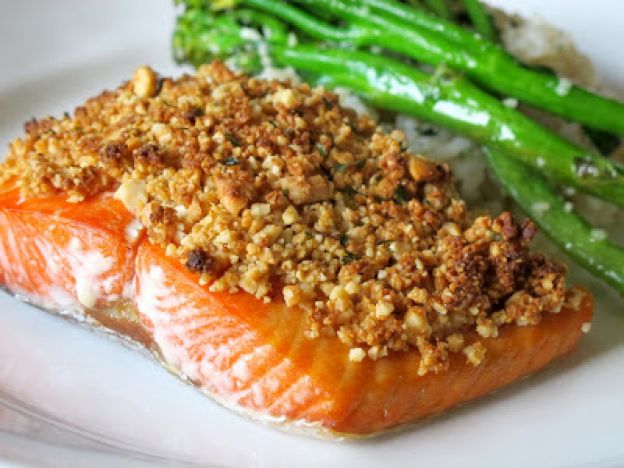 Peanut-Crusted Salmon