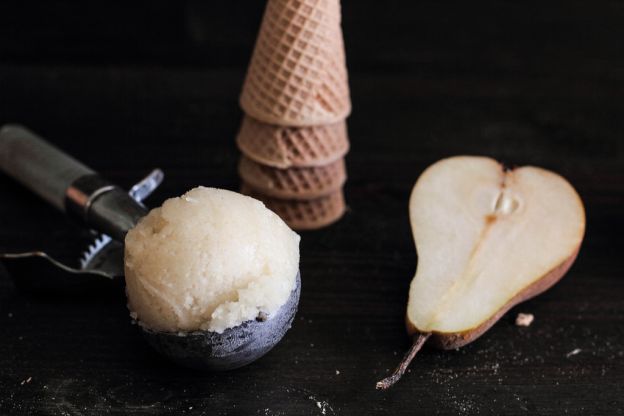 Pear vanilla sorbet