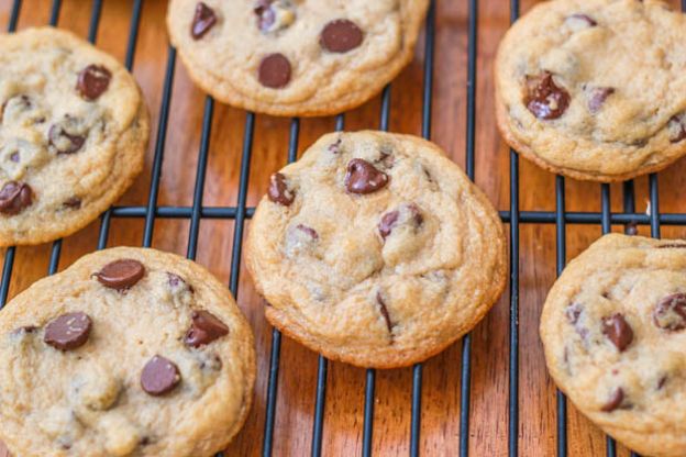 Removing them from the oven when they look done