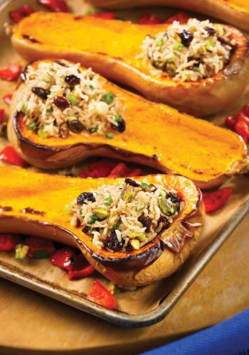 Persian Rice-Stuffed Butternut Squash