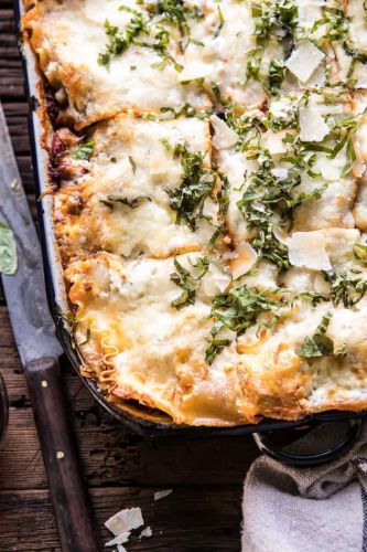 Pesto Bolognese Lasagna