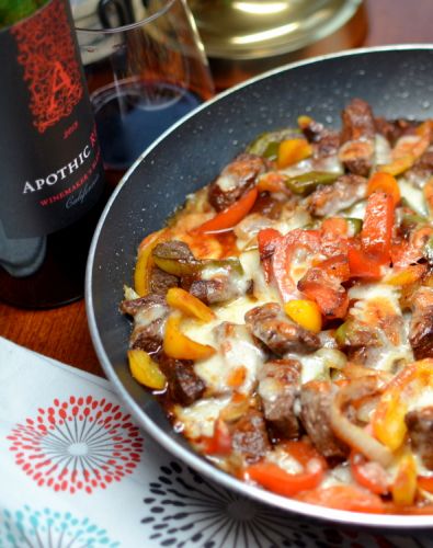 Philly steak and cheese skillet