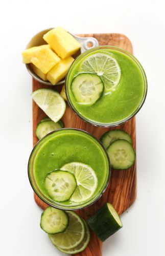 Creamy Pineapple Cucumber Smoothie