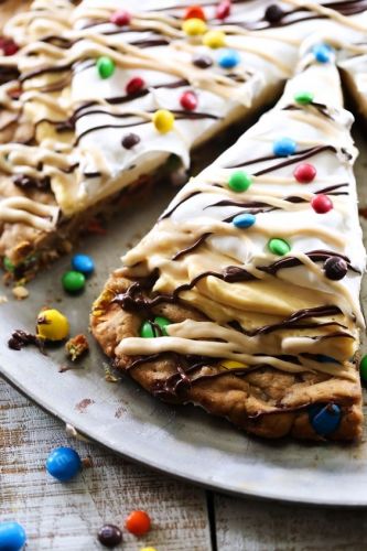 M&M’S Monster Cookie Pizza Pie