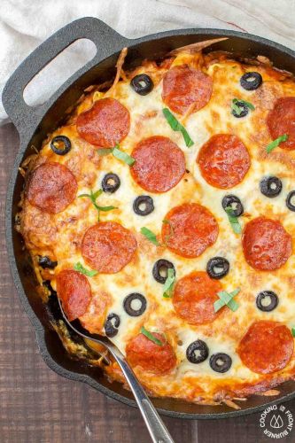 Pizza Tortellini Skillet Casserole