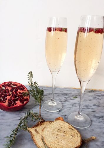 Pomegranate And Thyme Champagne