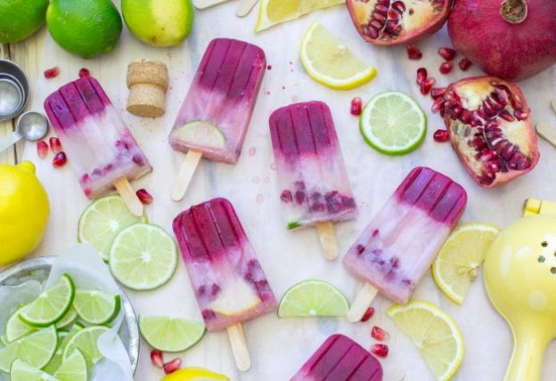 Pomegranate & Champagne Sangria Popsicle