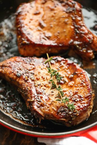 Pork Chops With Sweet And Sour Glaze