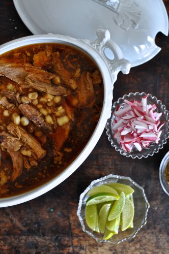 Pork and hominy stew