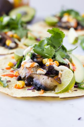 PORTOBELLO BLACK BEAN TACOS