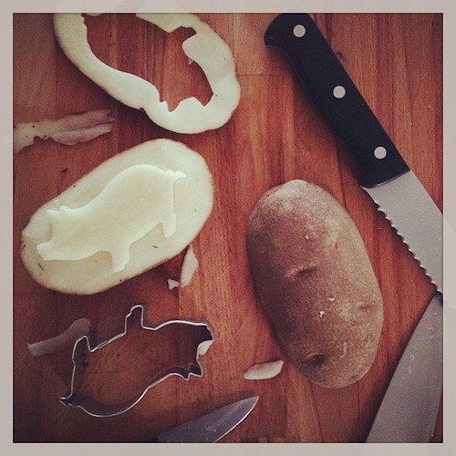 Potato stamps