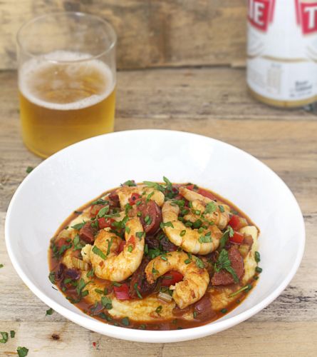 Prawn and chorizo stew