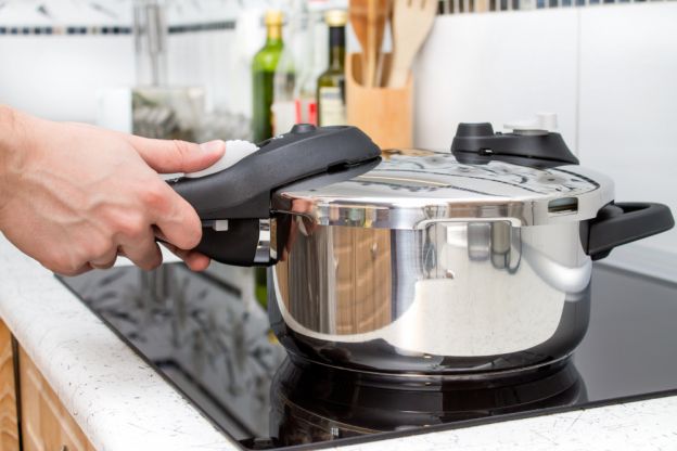 Use a pressure cooker, with caution