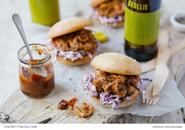 Tender BBQ pulled pork sliders