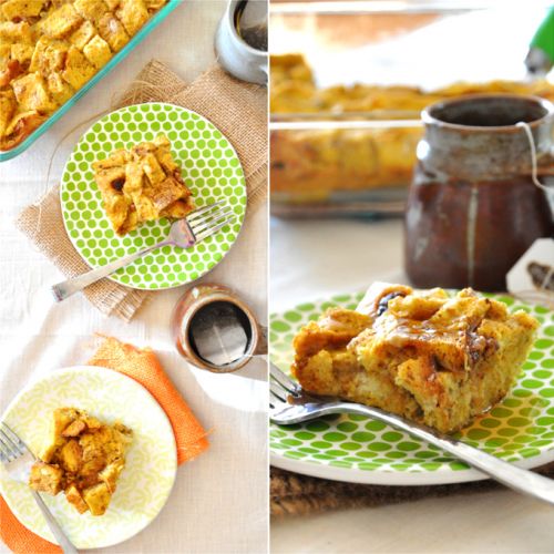 Pumpkin French toast bake