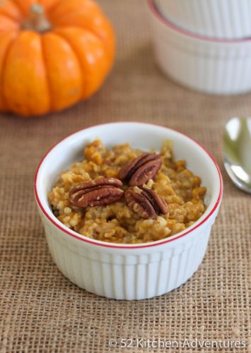 Pumpkin pie oatmeal