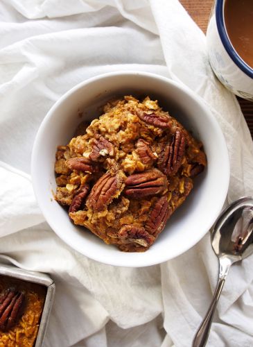 Pumpkin Spice Baked Oatmeal