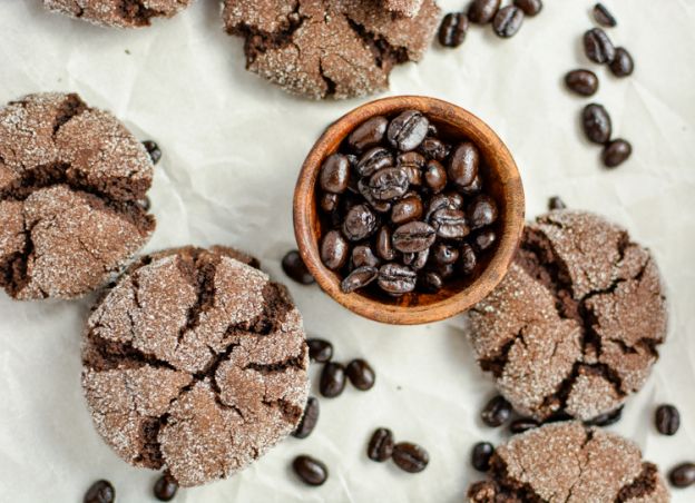 Pumpkin Spice Mocha Crinkle Cookies