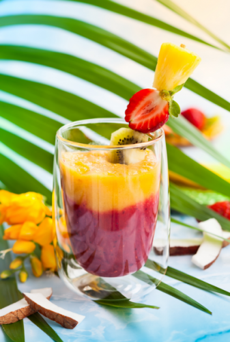 Fruit puree smoothie