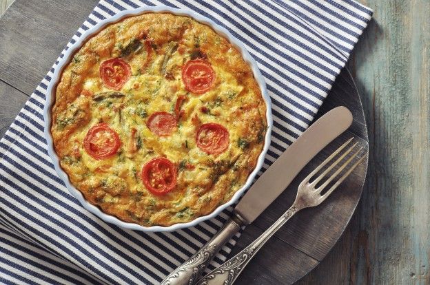 Asparagus quiche