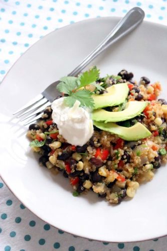 Quinoa and black beans