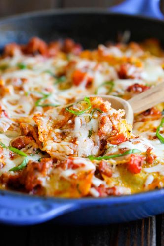 Ravioli and Italian Sausage Skillet