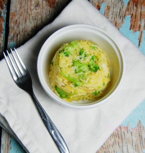 Cheesy Broccoli Rice Casserole for One