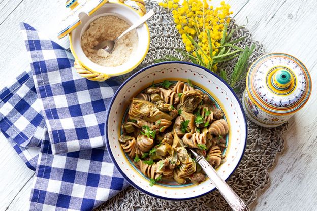 Artichoke & Sausage Pasta