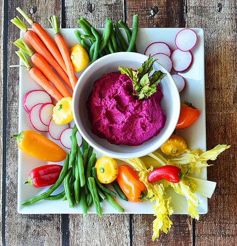 Roasted beet hummus