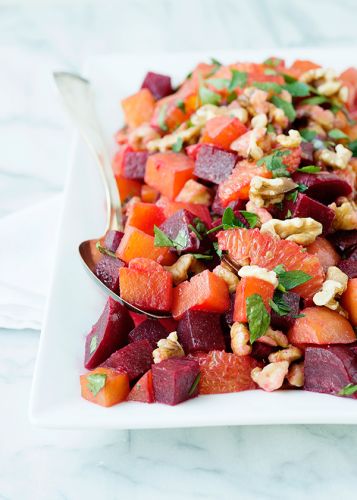 Roasted beet and orange salad