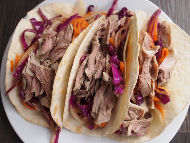 Roasted duck tacos