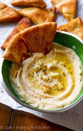 Roasted Garlic Parmesan Hummus