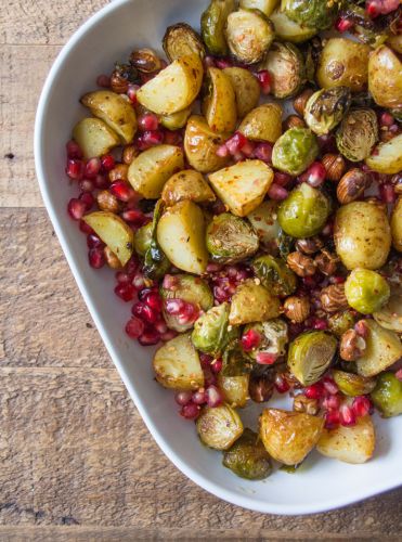 Roasted Maple Sprouts With Hazelnuts