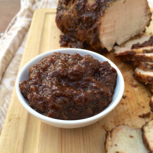 Roasted Pork Tenderloin with Orange Raisin Sauce