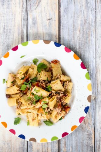 Roasted Tomato and Tuna Pasta