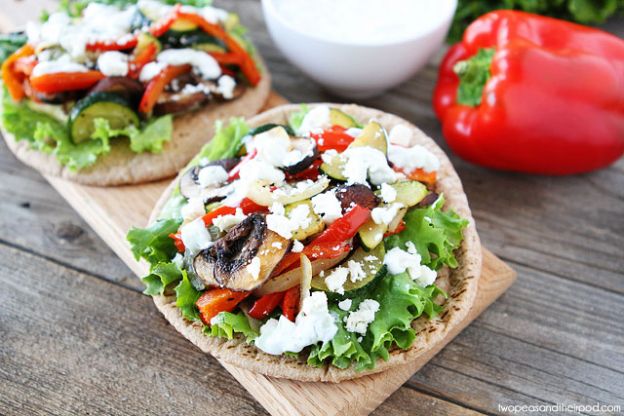 Roasted Vegetable Pita Sandwich