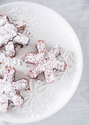 Rolo snowflake brownies