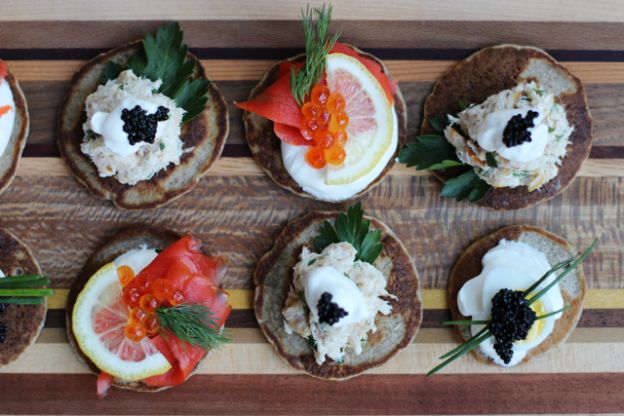 Russia: Caviar Blinis for New Year