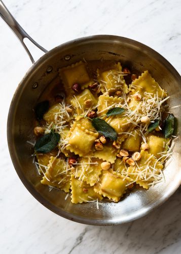 Sage & Brown Butter Pasta with Hazelnuts