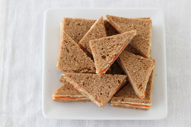 Salmon and Cucumber Tea Sandwiches