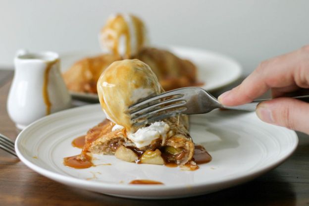 Salted Caramel Apple Turnover