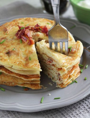 Savory Bacon And Potato Pancakes