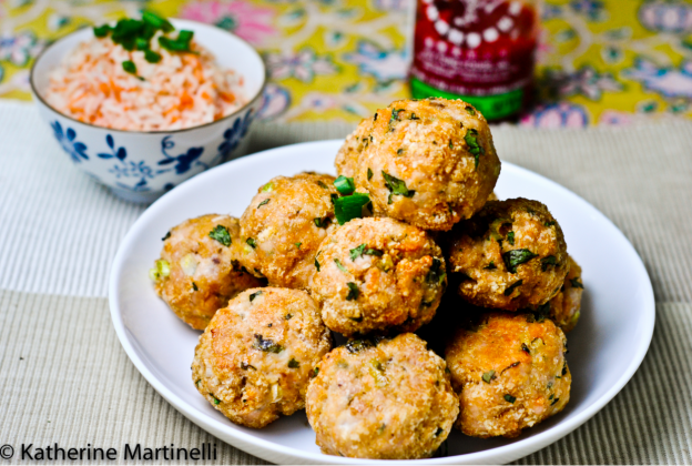 Sriracha turkey meatballs