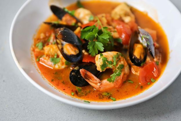 Summer seafood stew