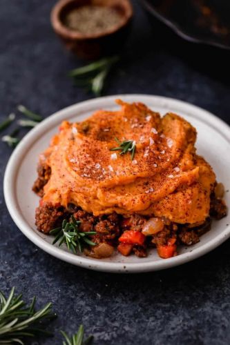 Shepherd's Pie with Sweet Potato Topping