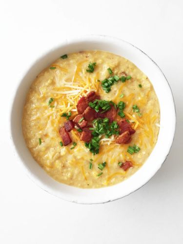 Skinny Crockpot Summer Jalapeño Corn Chowder