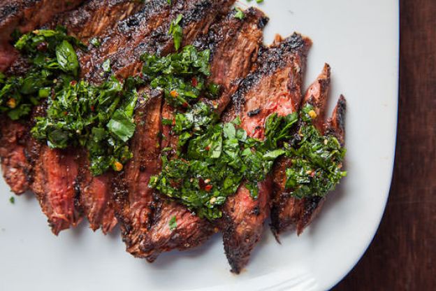 Skirt Steak with Chimichurri Sauce