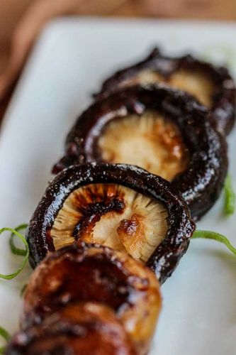 Slow Cooked Sticky Soy Mushrooms