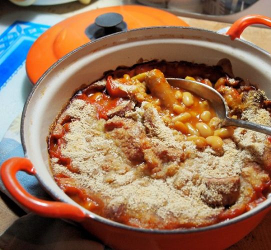 Slow-cooker French-style cassoulet